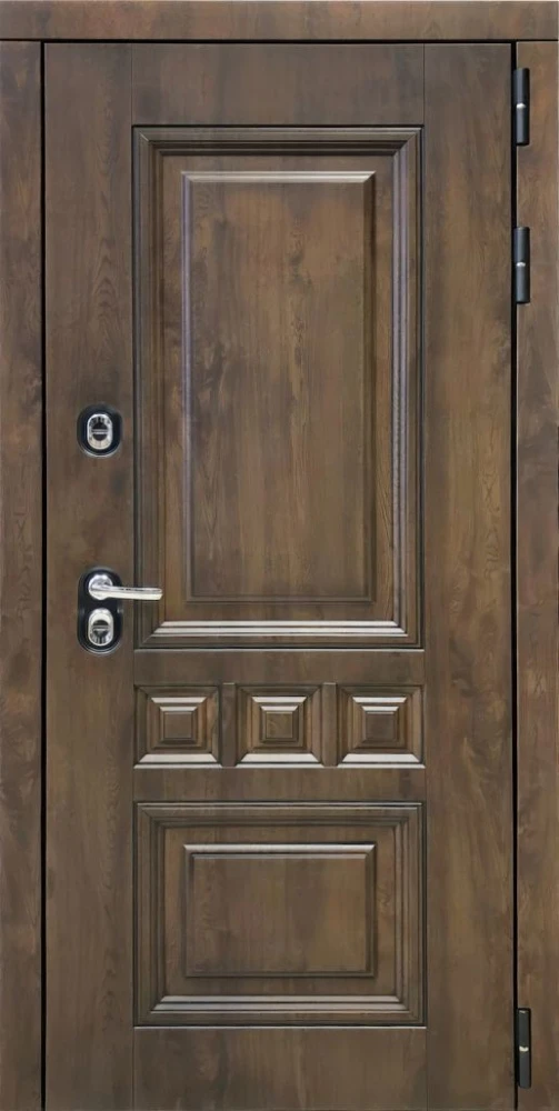 Входная дверь ДвериПРО Аура Без фрезеровки Дуб арктик горизонт DPRO201322 внешняя сторона