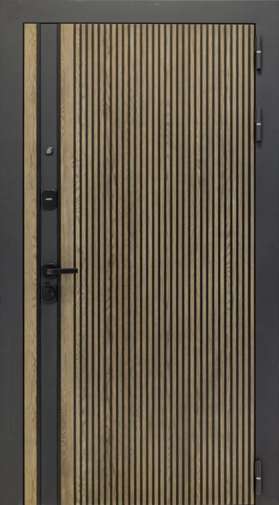 Входная дверь ДвериПРО Rosna ПВХ 10мм Астрод Velutto Grigio DPRO196758 внешняя сторона