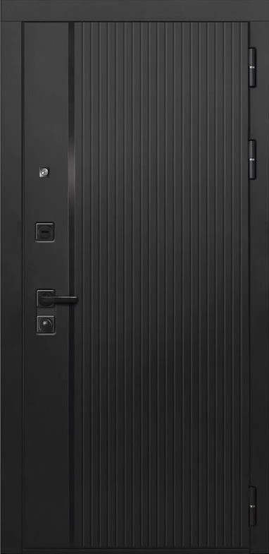 Входная дверь ДвериПРО L-45 СБ-1 (ст. белое, 16мм, капучино) DPRO198354 внешняя сторона