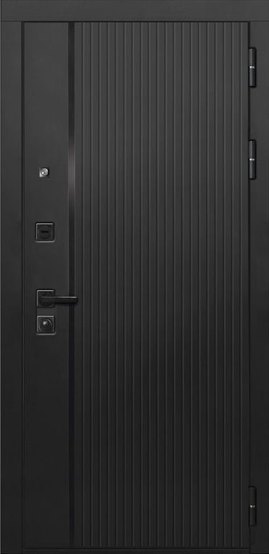 Входная дверь ДвериПРО L-45 L-5 (16мм, белая эмаль) DPRO196932 внешняя сторона